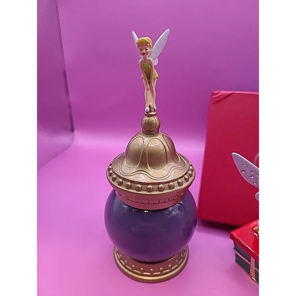 Limited Edition Disney Store 25th‎ Anniversary Tinker Bell Trinket Box LOT x2